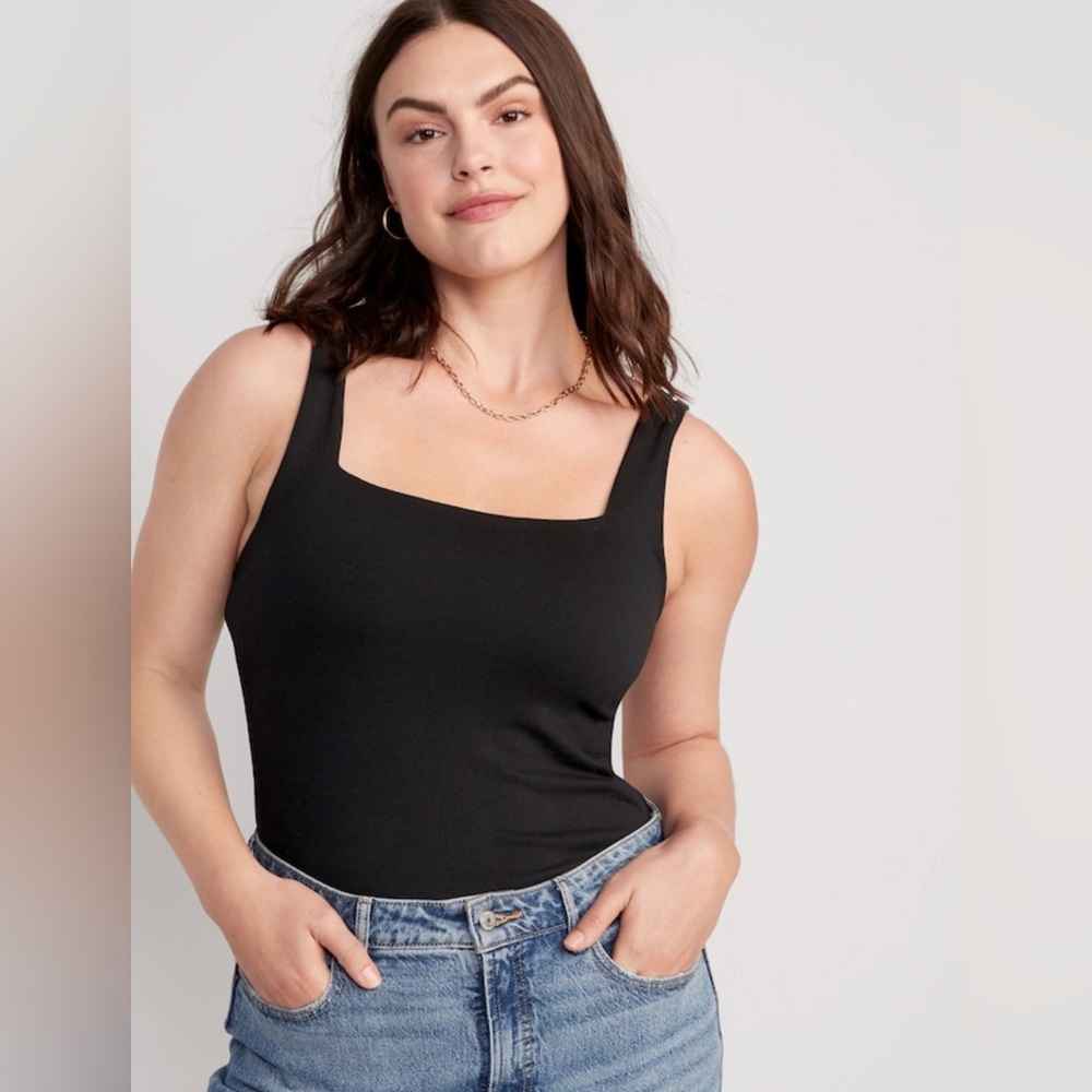 Old Navy Square Neck Fitted Body Suit